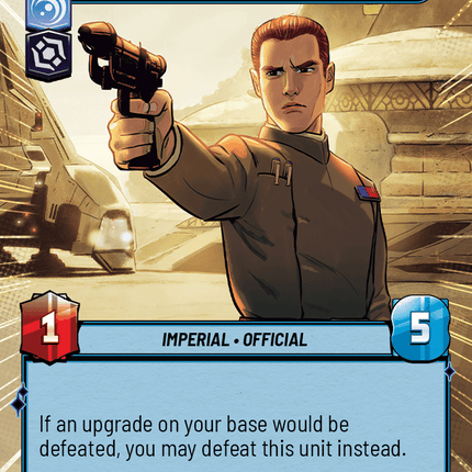 Vice Admiral Rampart - A New Era of Safety - Hyperspace - Star Wars Unlimited Homeworlds card