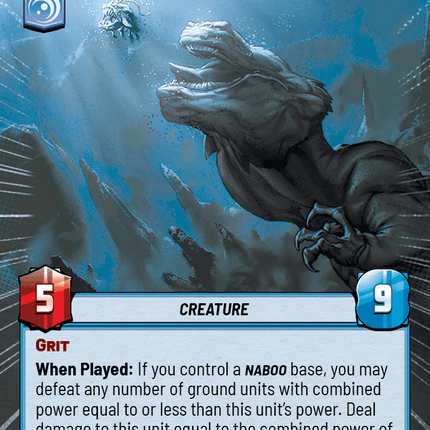 Sando Aqua Monster - Hyperspace - Star Wars Unlimited Homeworlds card