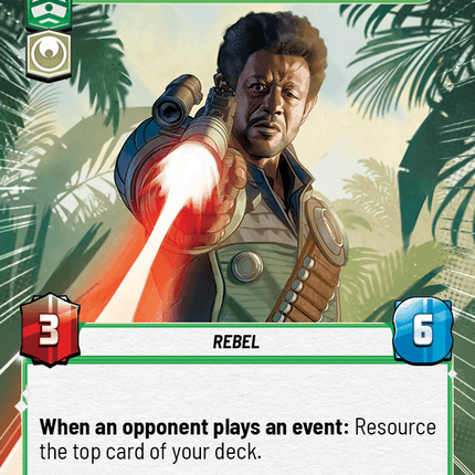 Saw Gerrera - Shadowlands Insurgent - Hyperspace - Star Wars Unlimited Homeworlds card