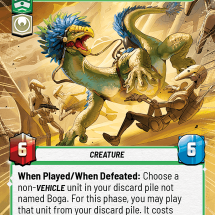 Boga - Loyal Varactyl - Hyperspace - Star Wars Unlimited Homeworlds card