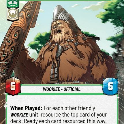 King Grakchawwaa - King of Kashyyyk - Hyperspace - Star Wars Unlimited Homeworlds card