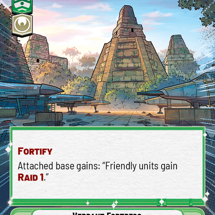 Verdant Fortress - Hyperspace - Star Wars Unlimited Homeworlds card