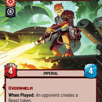 Babwa Venomor - Burning Kashyyyk - Hyperspace - Star Wars Unlimited Homeworlds card
