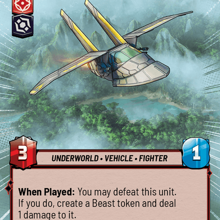 Poacher's Starfighter - Hyperspace - Star Wars Unlimited Homeworlds card