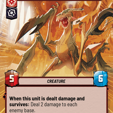 Arena Acklay - Screaming Predator - Hyperspace - Star Wars Unlimited Homeworlds card
