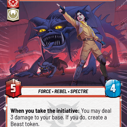Ezra Bridger - What are you Afraid Of? - Hyperspace - Star Wars Unlimited Homeworlds card