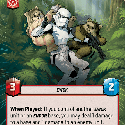 Adamant Ewoks - Hyperspace - Star Wars Unlimited Homeworlds card
