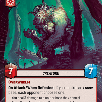 Giant Gorax - Hyperspace - Star Wars Unlimited Homeworlds card