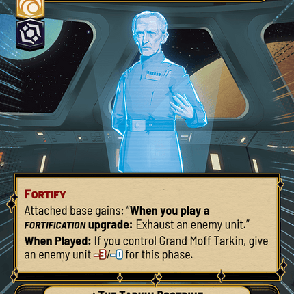 The Tarkin Doctrine - Protect and Punish - Hyperspace - Star Wars Unlimited Homeworlds card