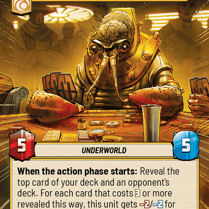 Therm Scissorpunch - Boastful Gambler - Hyperspace - Star Wars Unlimited Homeworlds card