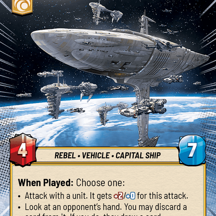 Mon Cal Cruiser - Hyperspace - Star Wars Unlimited Homeworlds card