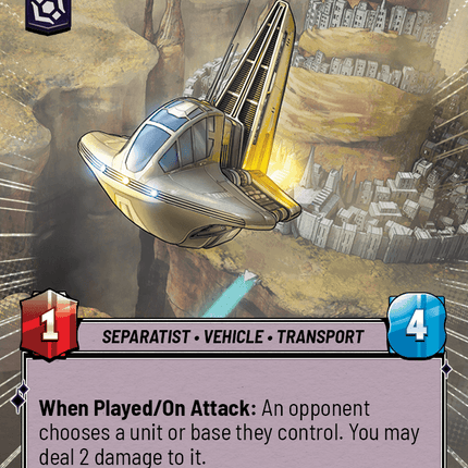 Separatist Harbinger - Hyperspace - Star Wars Unlimited Homeworlds card