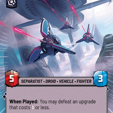 Frenzied Tri-Fighters - Hyperspace - Star Wars Unlimited Homeworlds card