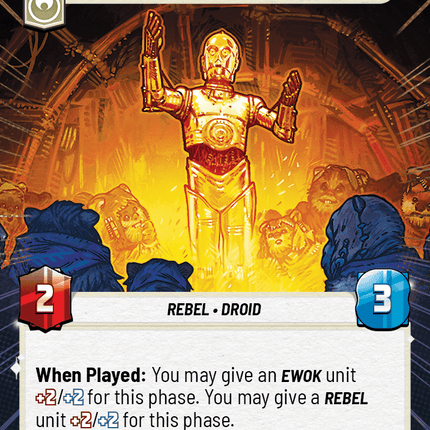 C-3P0 - Captivating Storyteller - Hyperspace - Star Wars Unlimited Homeworlds card