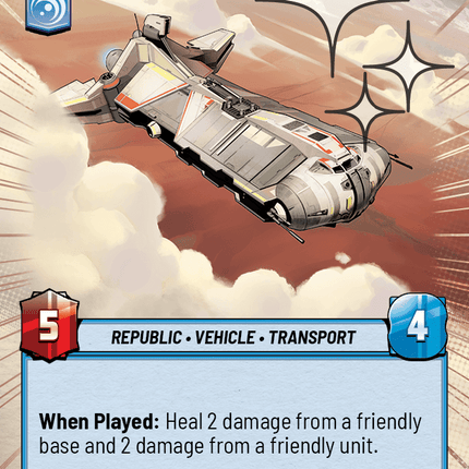 Pelta Relief Frigate - Hyperspace Foil - Star Wars Unlimited Homeworlds card
