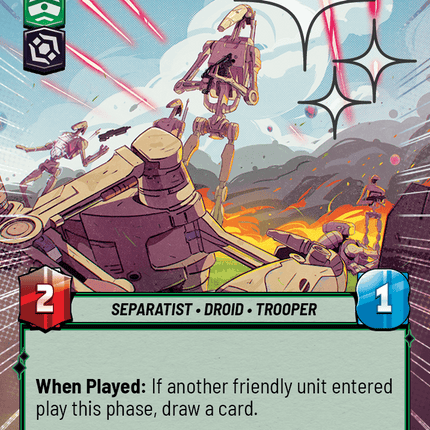 Disposable B1 - Hyperspace Foil - Star Wars Unlimited Homeworlds card