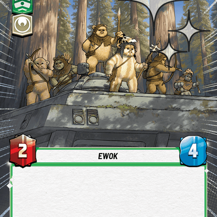 Ewok Brigade - Hyperspace Foil - Star Wars Unlimited Homeworlds card
