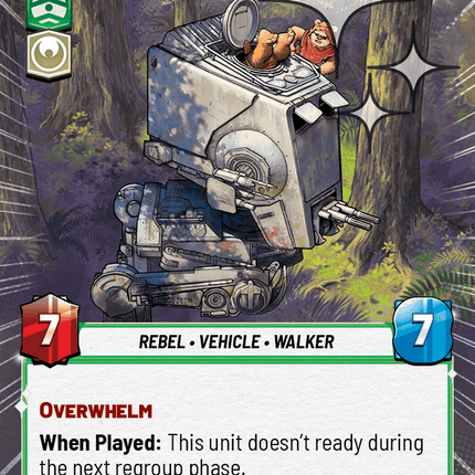 Hijacked AT-ST - Hyperspace Foil - Star Wars Unlimited Homeworlds card