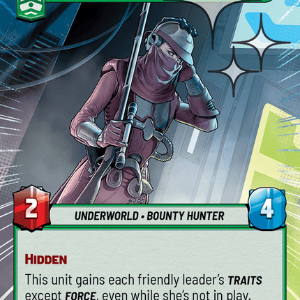 Zam Wesell - Not What She Seems - Hyperspace Foil - Star Wars Unlimited Homeworlds card