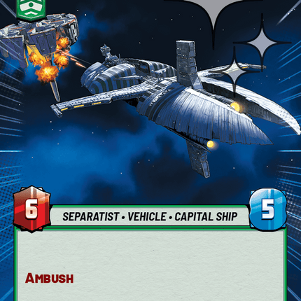 Banking Clan Warship - Hyperspace Foil - Star Wars Unlimited Homeworlds card