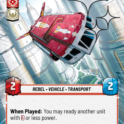 Commandeered Tour Shuttle - Hyperspace Foil - Star Wars Unlimited Homeworlds card
