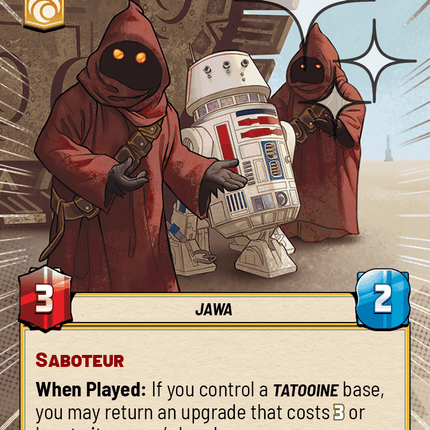 Sandcrawler Sales Team - Hyperspace Foil - Star Wars Unlimited Homeworlds card