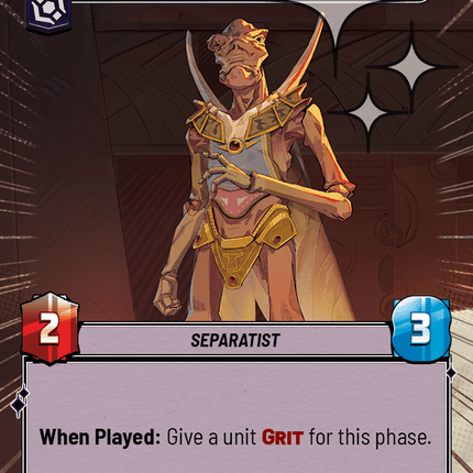 Sun Fac - Poggle's Second - Hyperspace Foil - Star Wars Unlimited Homeworlds card