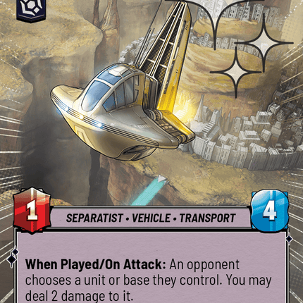 Separatist Harbinger - Hyperspace Foil - Star Wars Unlimited Homeworlds card