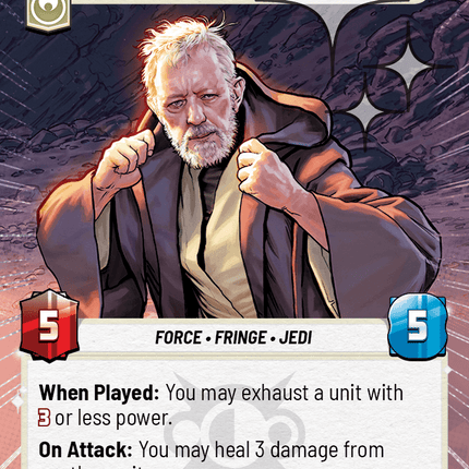 Ben Kenobi - Don't Be Afraid - Hyperspace Foil - Star Wars Unlimited Homeworlds card