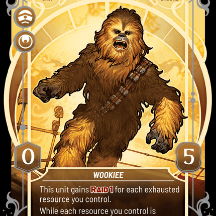 Chewbacca - Resourceful Wookiee - Homeworlds 859 Prestige Foil