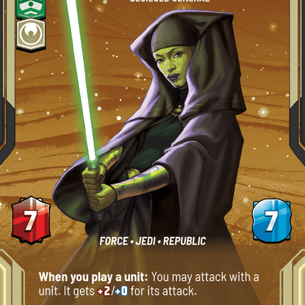 Luminara Unduli - Besieged General - Homeworlds 886 Prestige Foil