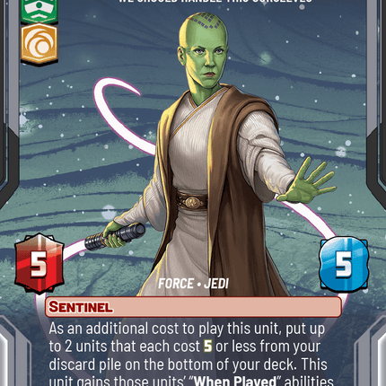 Vernestra Rwoh - We Should Handle This Ourselves - Homeworlds 889 Prestige Foil
