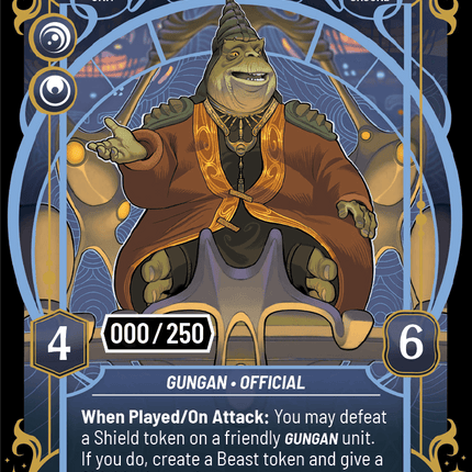 Boss Nass - Otoh Gunga Boss - Homeworlds 903 Prestige Serialised