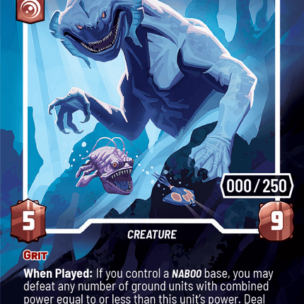 Sando Aqua Monster - Homeworlds 922 Prestige Serialised