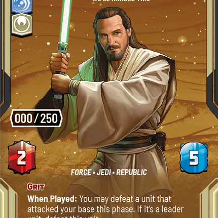 Qui-Gon Jinn - We'll Handle This - Homeworlds 933 Prestige Serialised
