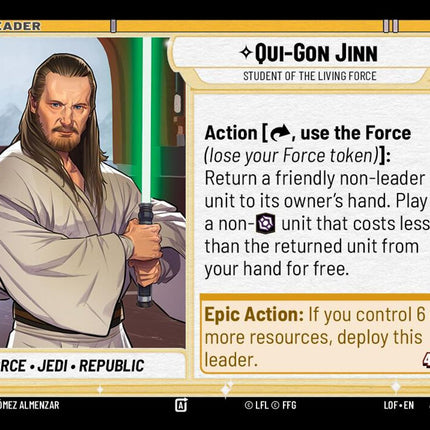 LOF – Qui-Gon Jinn - Student of the Living Force – 016