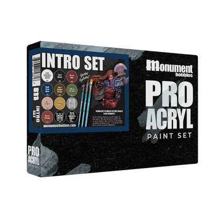 Pro Acryl Intro Set - 12 Colors + 3 Brushes