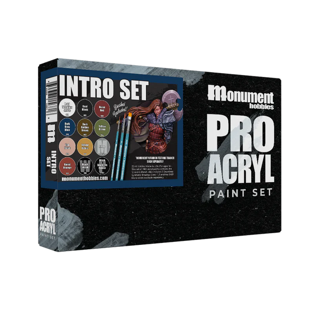 Pro Acryl Intro Set - 12 Colors + 3 Brushes