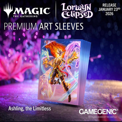 MAGIC: THE GATHERING LORWYN ECLIPSED — PREMIUM ART SLEEVES - ASHLING, THE LIMITLESS