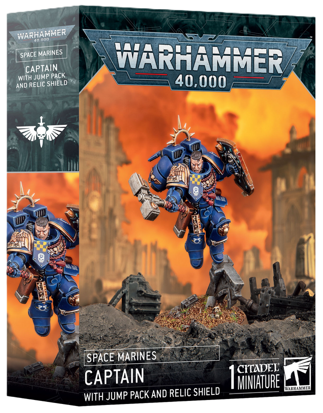 S/M: CAPTAIN W/JUMP PACK & RELIC SHIELD