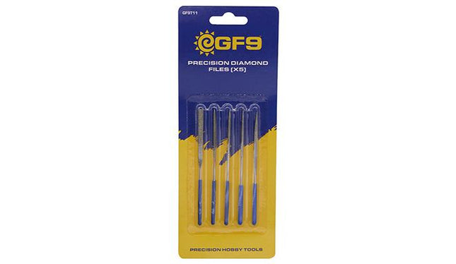 GF9T11 "Precision " Diamond Files (x5)