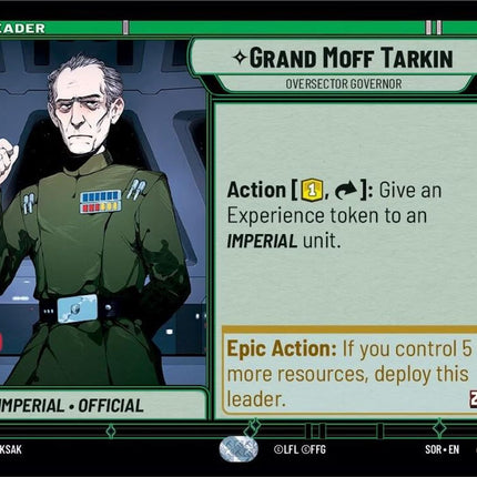 SOR – Grand Moff Tarkin - Oversector Governor – 007