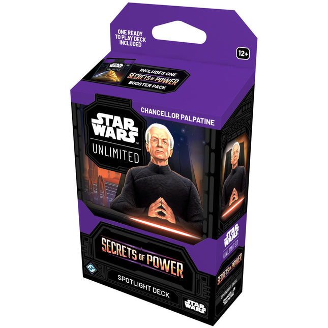 Star Wars: Unlimited - Secrets of Power Chancellor Palpatine Spotlight Deck (Villain)