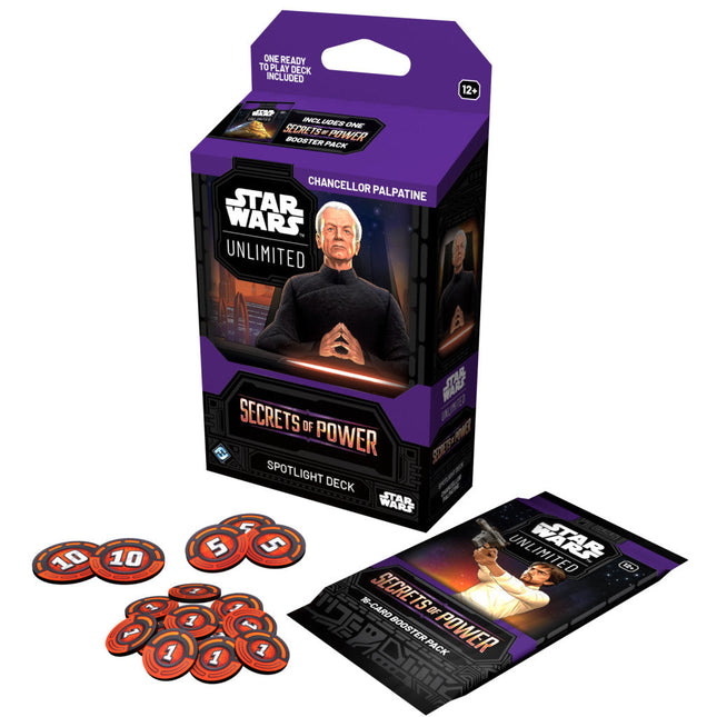 Star Wars: Unlimited - Secrets of Power Chancellor Palpatine Spotlight Deck (Villain)
