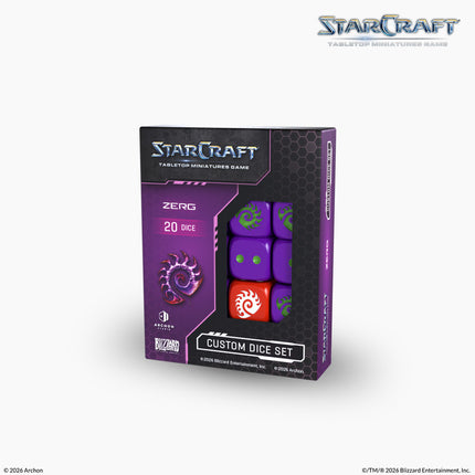 StarCraft Zerg Custom Dice Set product image