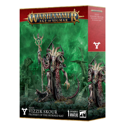 SKAVEN: VIZZIK SKOUR PROPHET HORNED RAT